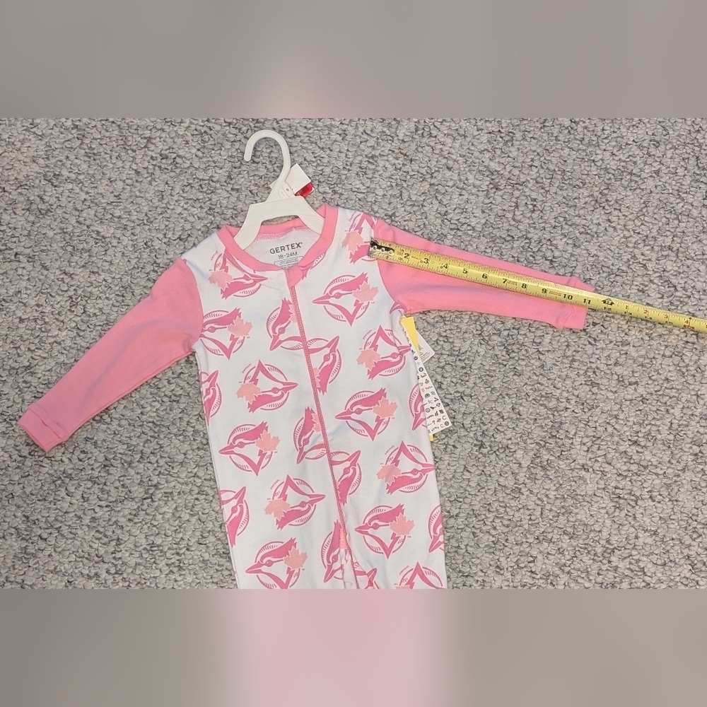 BNWT MLB Toronto Blue Jays Kids (18-24 Months) 1 Piece Footies/Pyjamas/Sleepers - Picture 8 of 14